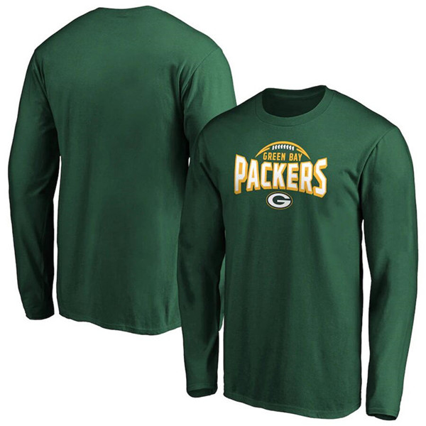 Green Bay Packers Green Clamp Down Long Sleeve T-Shirt